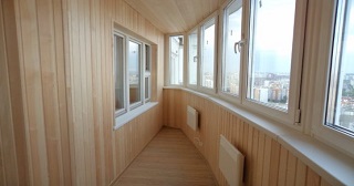 Внутренняя отделка лоджии Ирбит, цена от 206 руб. м2